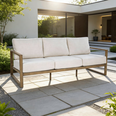 Hamarto Patio Aluminum Sofa With Olefin Cushions by Peak Home Furnishings