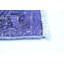 Tapis de la surface en laine bleu 9 pi 7 po x 13 pi 9 po "one-of-kind" -noué la 1990 Alleena