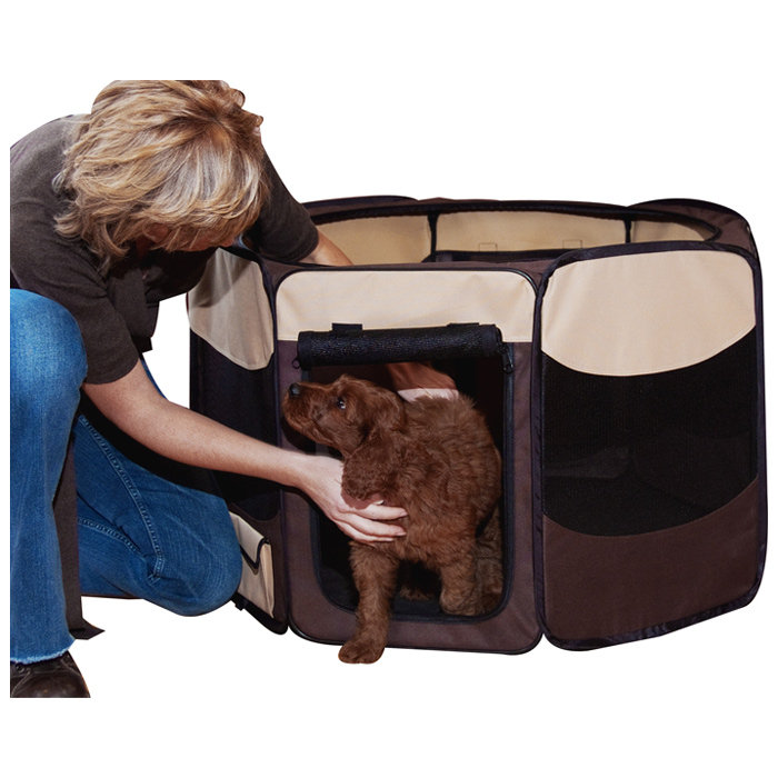 Enclos pour animaux deluxe, Moyen (H 23 po x l 36 po x P 36 po), Sahara