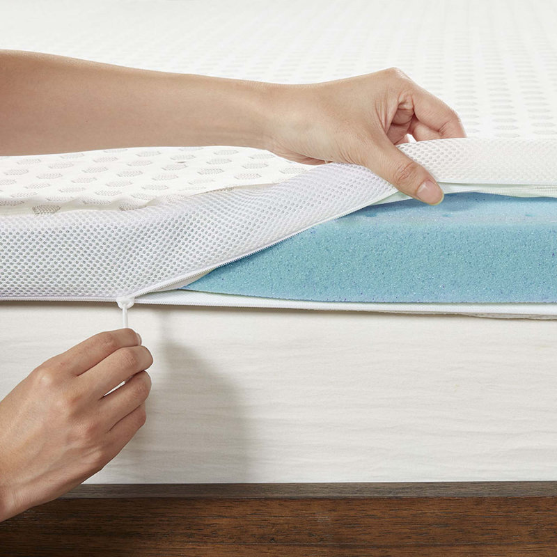Surmatelas hypoallergénique réversible toutes saisons, Très grand simple