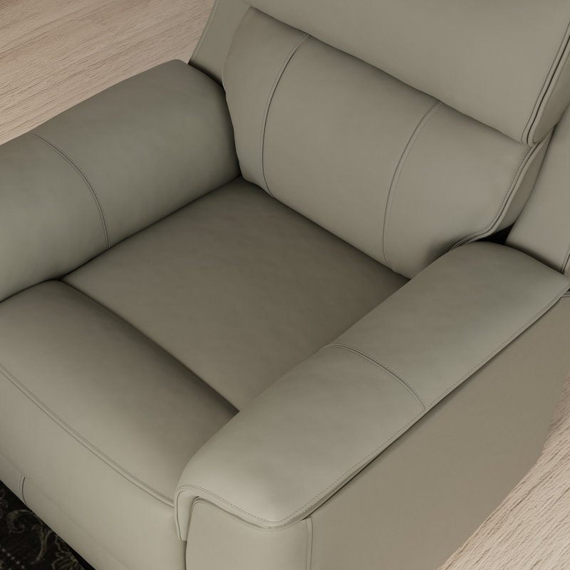 Maeve Manual Glider Recliner with 360° Swivel, Gray