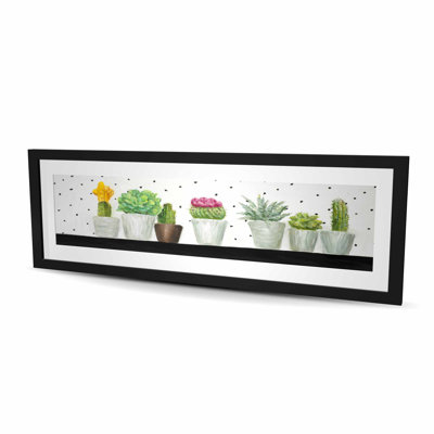 Mini Cactus and Succulents - Office Framed Print Decor