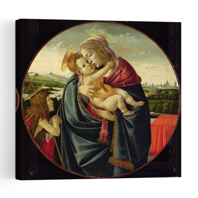 Virgin And Child With Saint John The Baptist, C.1490 Abstract Contemporary Wall Art Print