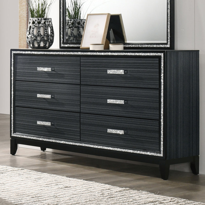 Commode Mukram, Noir patiné