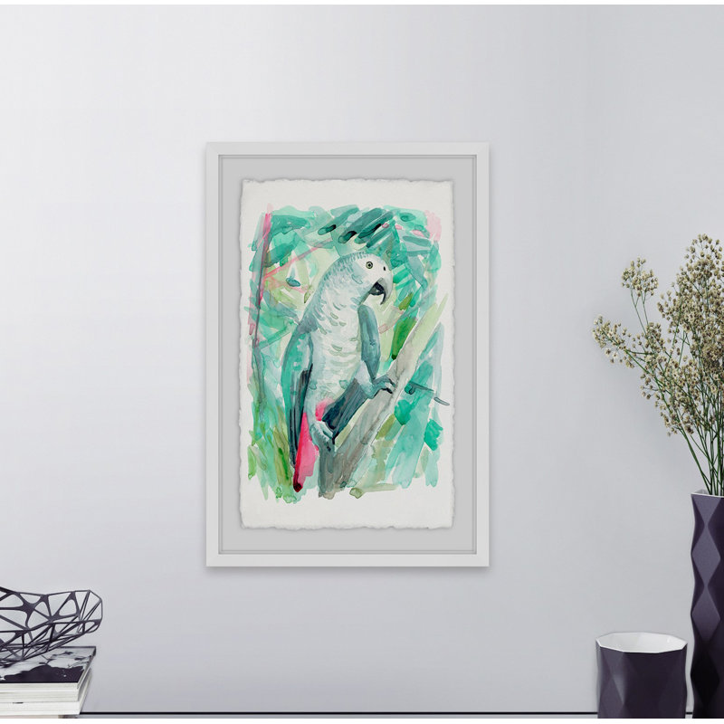 Parrot Profile - Single Picture Frame Print, 91 cm H x 61 cm W