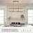 Fritsche 6 - Light Glass Dimmable Chandelier Crystal Chandelier for Dining Room