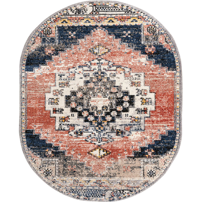 Tucson Geometric Indoor Rug, Oval 8' x 10'
