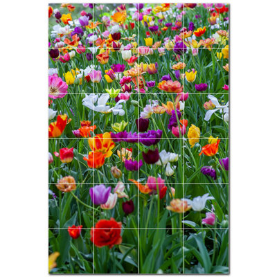8'' x 8'' Satin Ceramic Decorative Mural