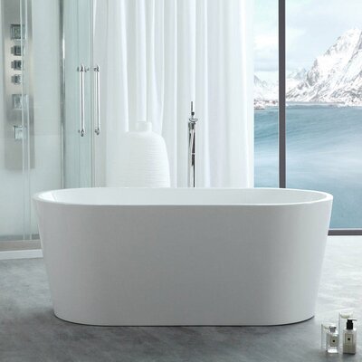 67"" x 31.5"" Freestanding Soaking Acrylic Bathtub -  Chevington, CHJ11BBM