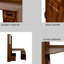 Bureau en L en noyer de 55 po + rehausse - 4 armoires, tiroir, tablettes ouvertes, hauteur de 76 po, conception d'angle 2-en-1, 132 lb, centre de commande de bureau à domicile-8422220-8422221