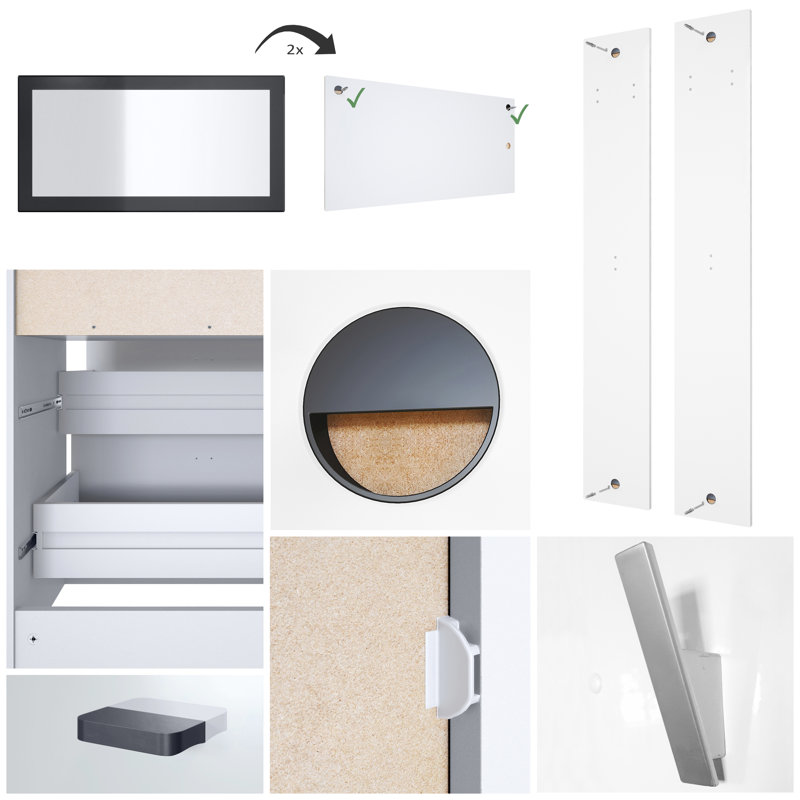 Laimdota 6 Pieces Hallway Set, Matte White