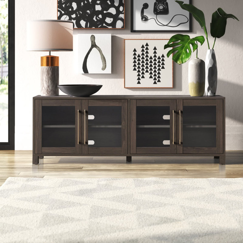 Quincy TV Stand for TVs up to 78", Alder Brown