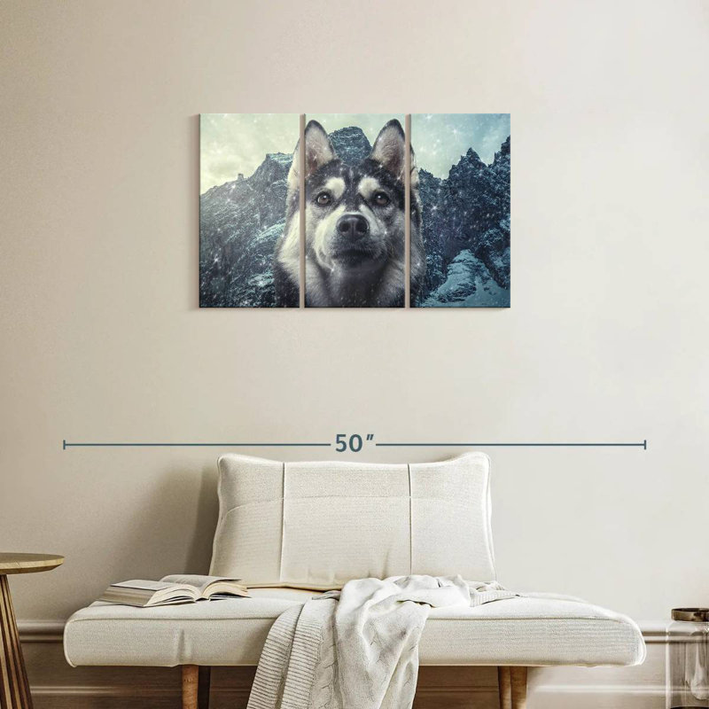 Husky sibérien Brampt Winter, H 20 po x l 33 po