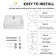 Los Flexi Floating Wall Mount Sink with 3-Hole at 4" Centers, White Ceramic with Overflow