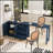 Wooden Sideboard with Extendable Table, Multifunctional Storage Cabinet for Small Spaces, 2 Doors and 3 Drawers, Living Room and Kitchen-128975480
