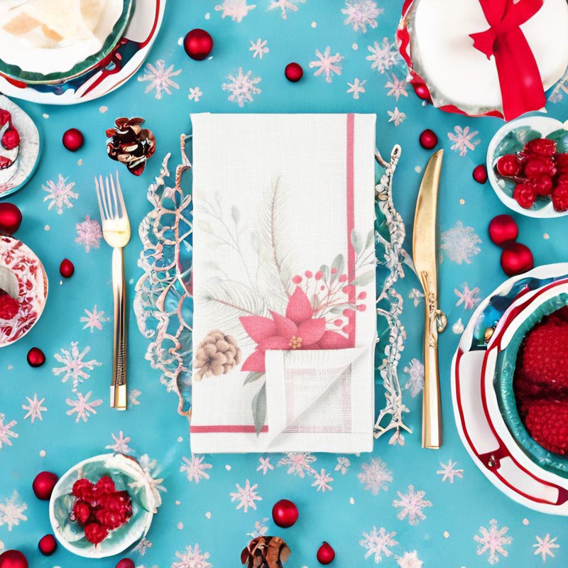 Ensemble de 4 serviettes de table Mindia
