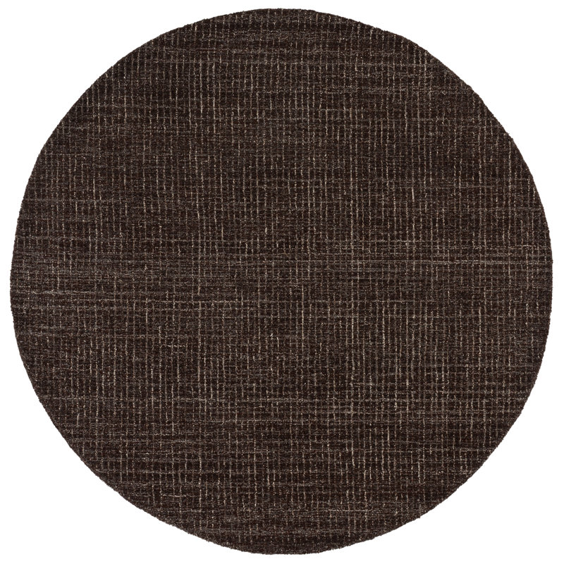 Abstract 468 Hand Tufted Wool Abstract Rug, 6' X 6' Round