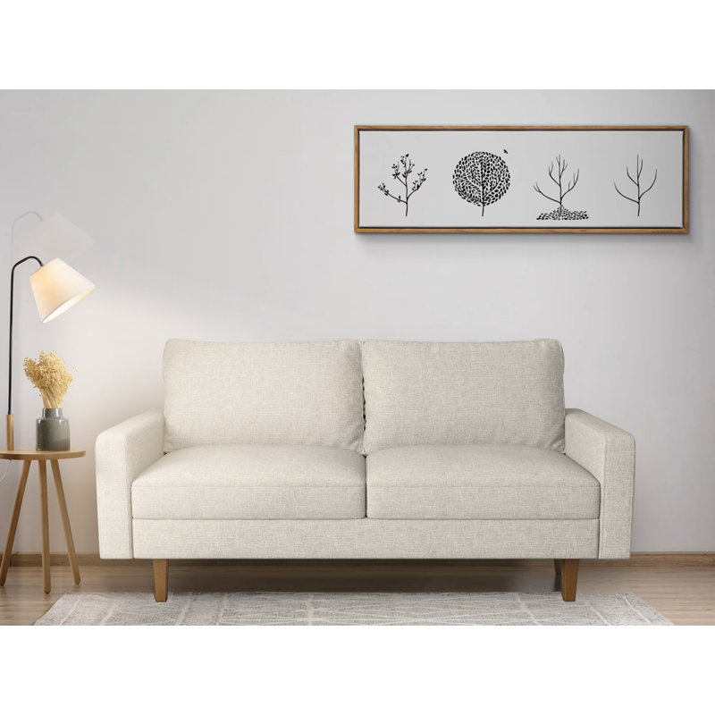 Canapé Zayn, Mélange de lin beige
