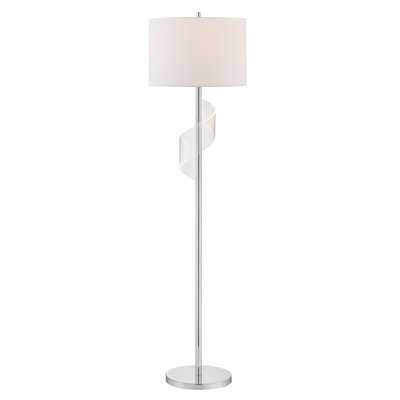 60'' Chrome Traditional Floor Lamp