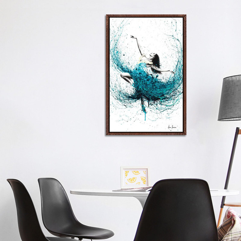 Print on Canvas, 152.5cm H x 101.5cm W x 3.81cm D, Brown Floater Framed