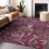 Premium Machine Washable Prisco Garnet Rug