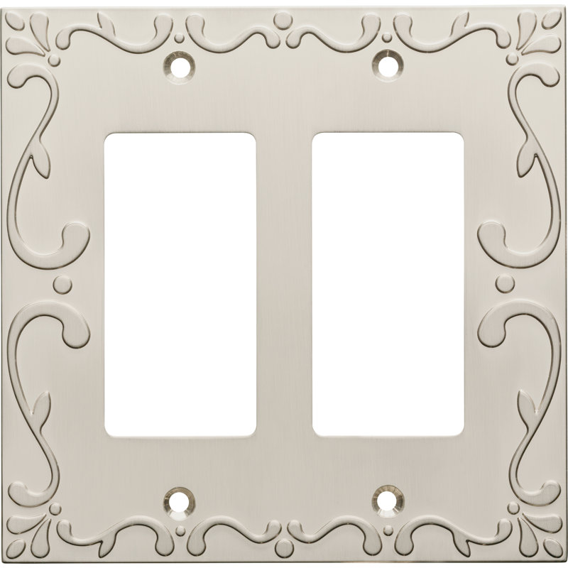 Plaque murale à bascule Classic Lace, Nickel brossé