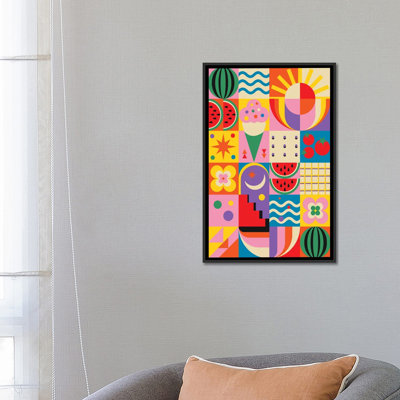 «Summer Time», reproduction d'art sur toile encadrée