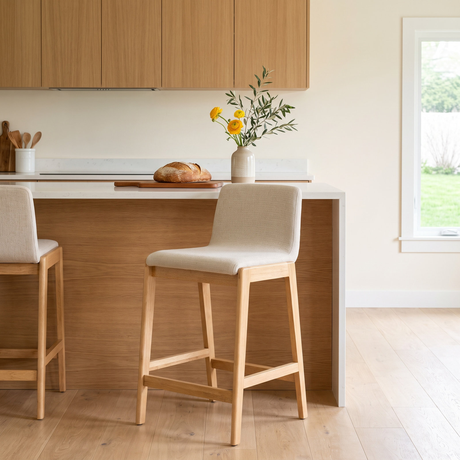 Tolan 25" Bar Stool, Oatmeal