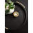 Round Ottoman Tray with Metal Handles