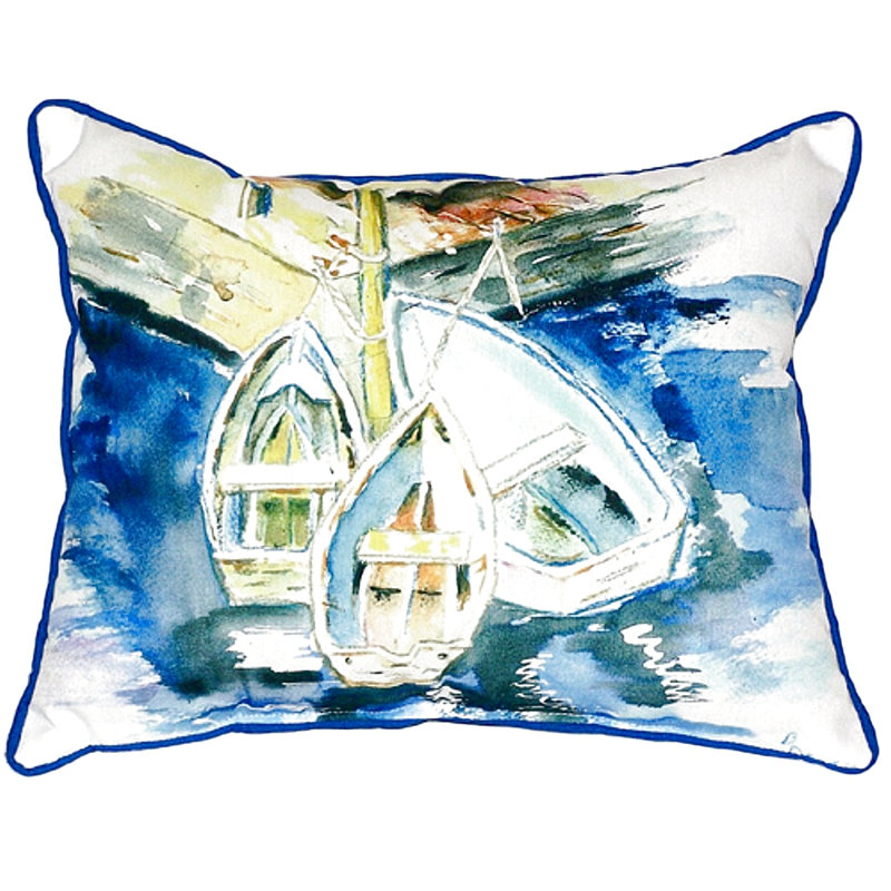 Housse de coussin rectangulaire d'extérieur Three Row, H 16 po x l 20 po