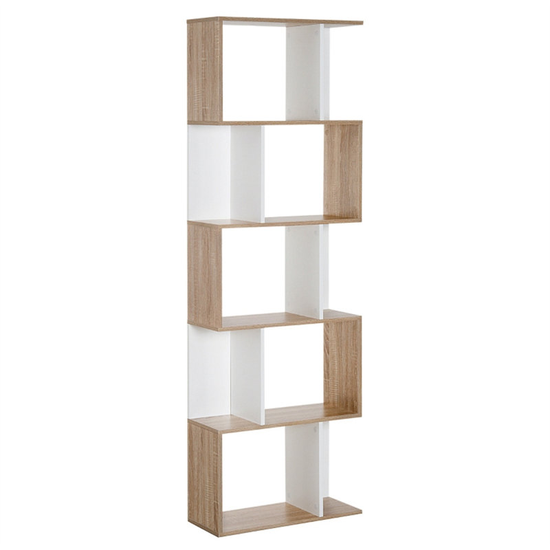 184.5cm H x 60cm W Engineered Wood Etagere Bookcase