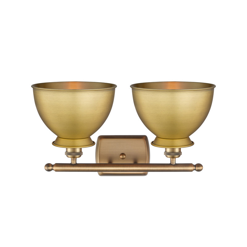 Arev 2 - Light Dimmable Vanity Light, Brushed Brass, Bulb Not Included, Brushed Brass