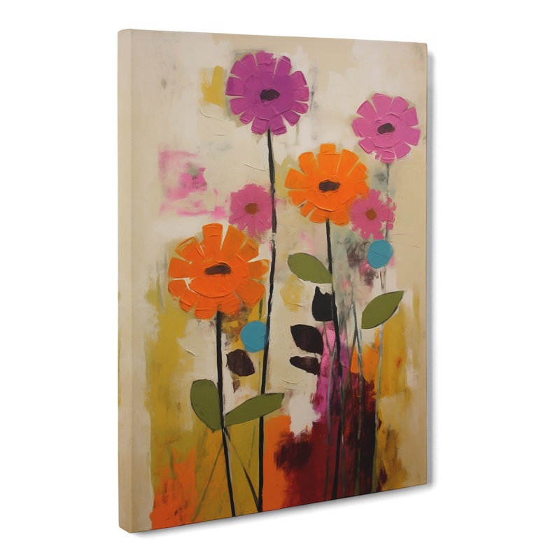 Falkirk Flowers Mid Century Vol.4 - Wrapped Canvas, 50cm H x 35cm W x 3cm D