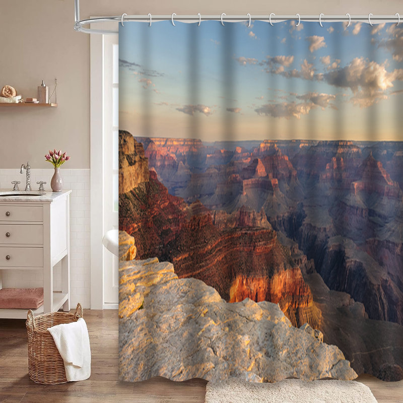 Rideau de douche Grand Canyon, L 72 po x l 78 po