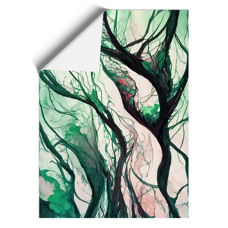 The Abstract Trees No.1 - Wall Art, Paper, 59.4cm H x 42cm W, No Matte
