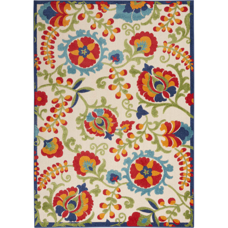 Tapis transitionnel multicolore Newton, Rectangle 3 pi 6 po x 5 pi 6 po