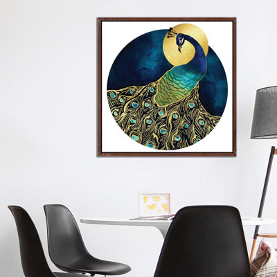 Golden Peacock - Print on Canvas