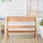 Banc pliable en bois de teck rouge de Lashari Indonésie Red Barrel Studio®