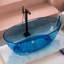 Ensemble de baignoire et douche H 59,05 po x 22,05 po Modern Blue