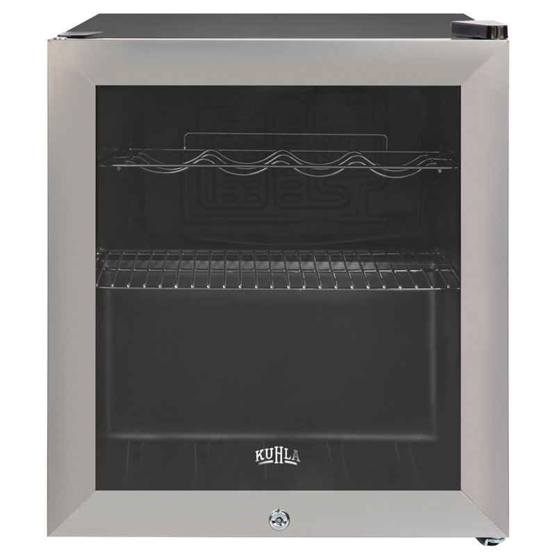 Kuhla KBC2SS 62L Lockable Glass Door Beer, Wine and Drinks Cooler in Stainless Steel