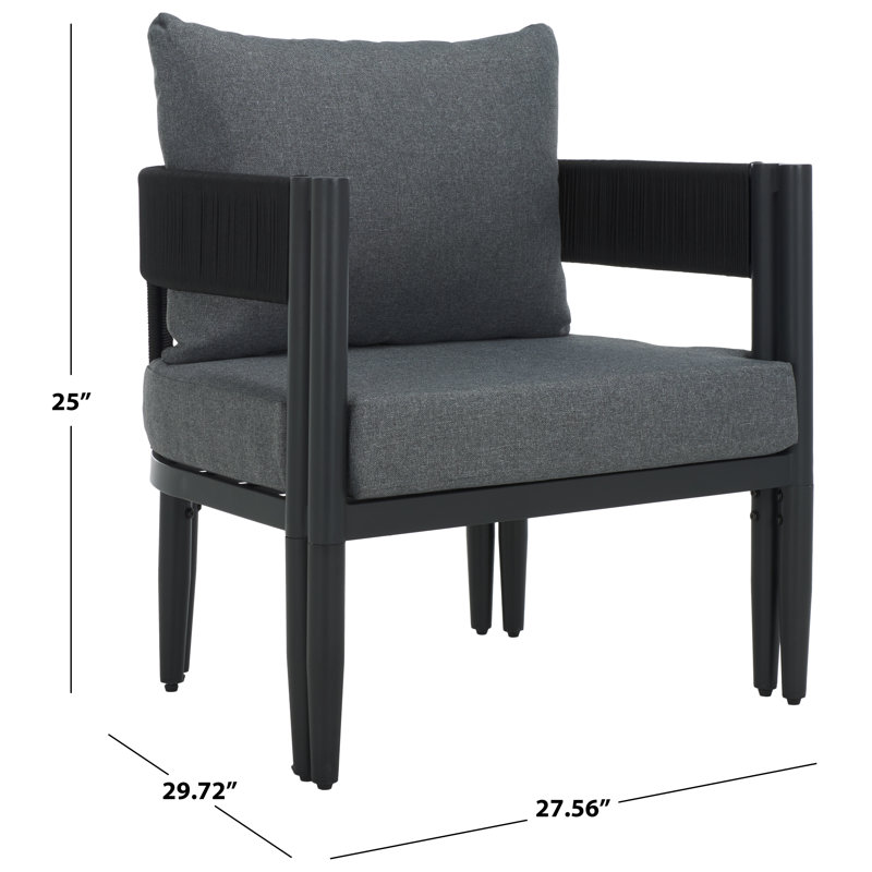 Viola Outdoor Dining Armchair, Gray