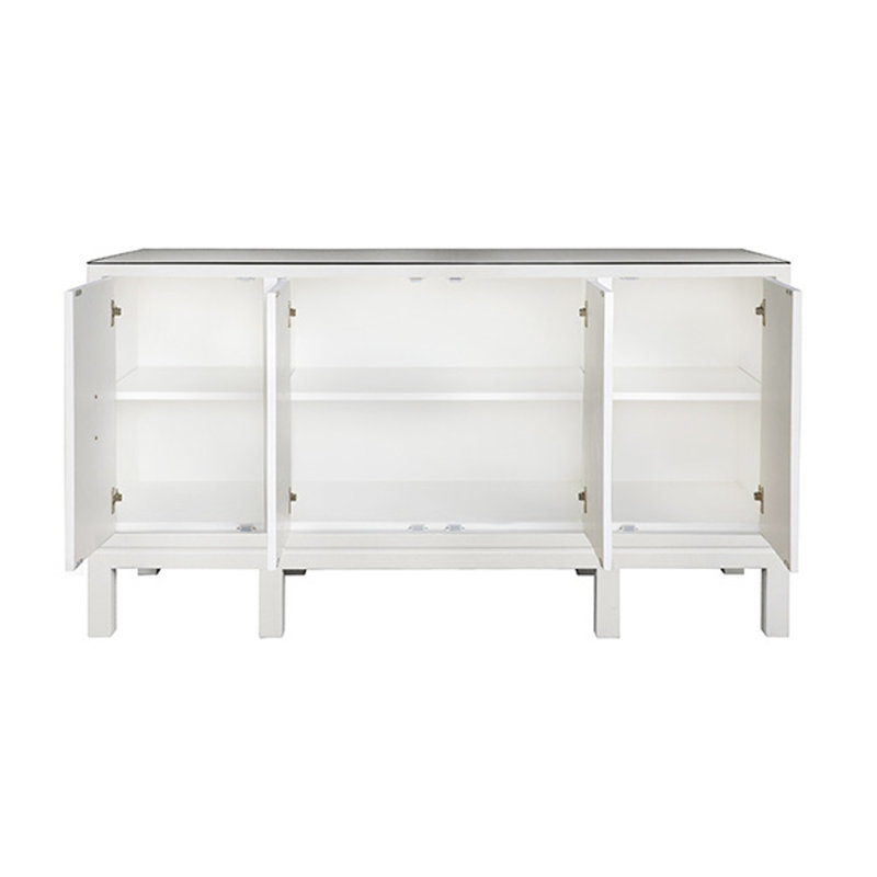 Effie 62'' W Buffet, White Textured Llinen