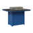 Hammered Top Black with Pacific Blue Base