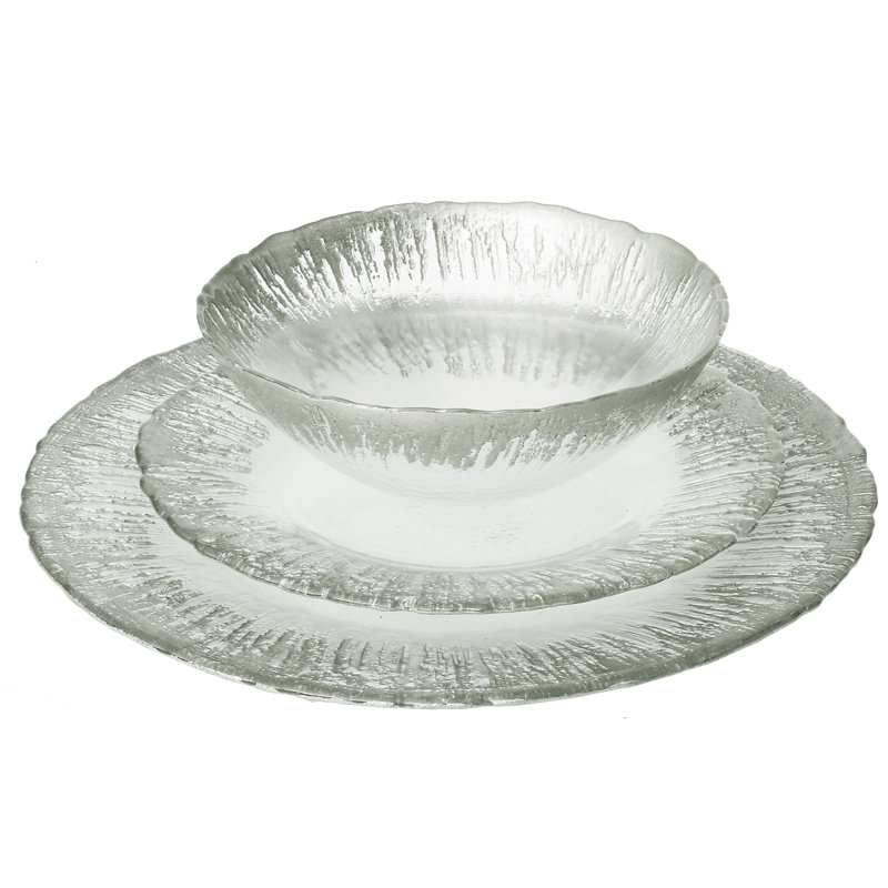 Oglesby Glass Charger, Silver