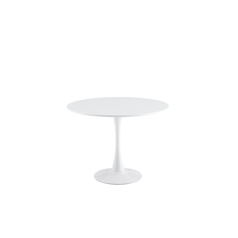Table de salle à manger ronde, H 29 po x L 31,5 po x l 31,5 po, Noyer