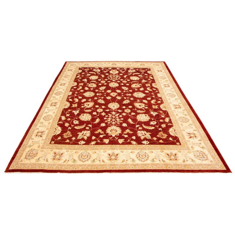 Tapis rouge foncé Chobi Finest 10 pi 2 po x 13 pi 11 po