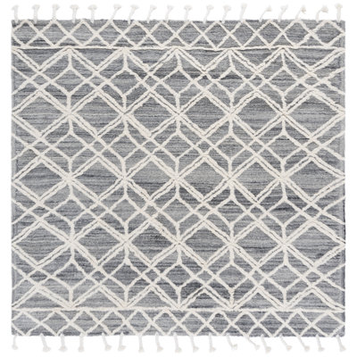 Powell Hand Woven Wool Geometric Rug