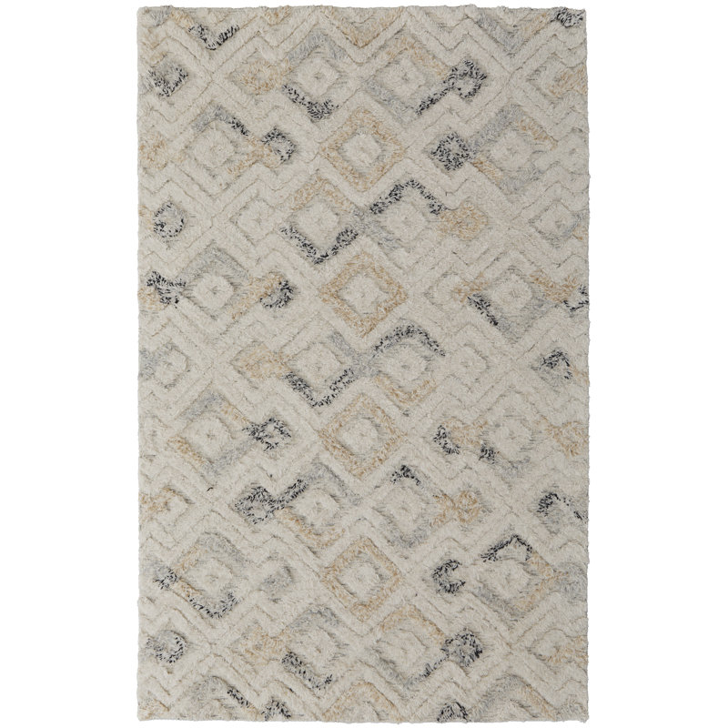 Saint Lucia Wool Geometric Area Rug, Rectangle 12' x 15'