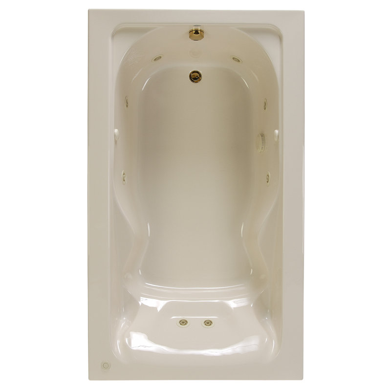 Cadet 72'' x 42'' Drop-In Soaking Bathtub, Bone