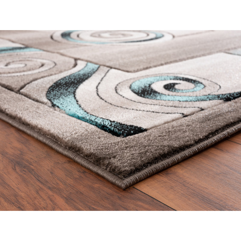 Adonia Abstract Indoor Rug, Rectangle 5'2" x 7'5"